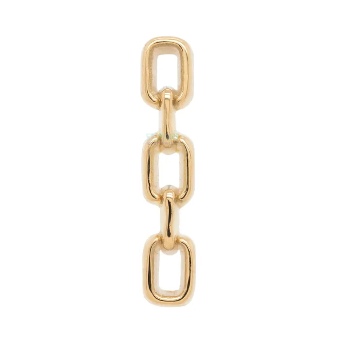 Maya Jewelry Earrings threadless Punk Rock Girl End in Gold