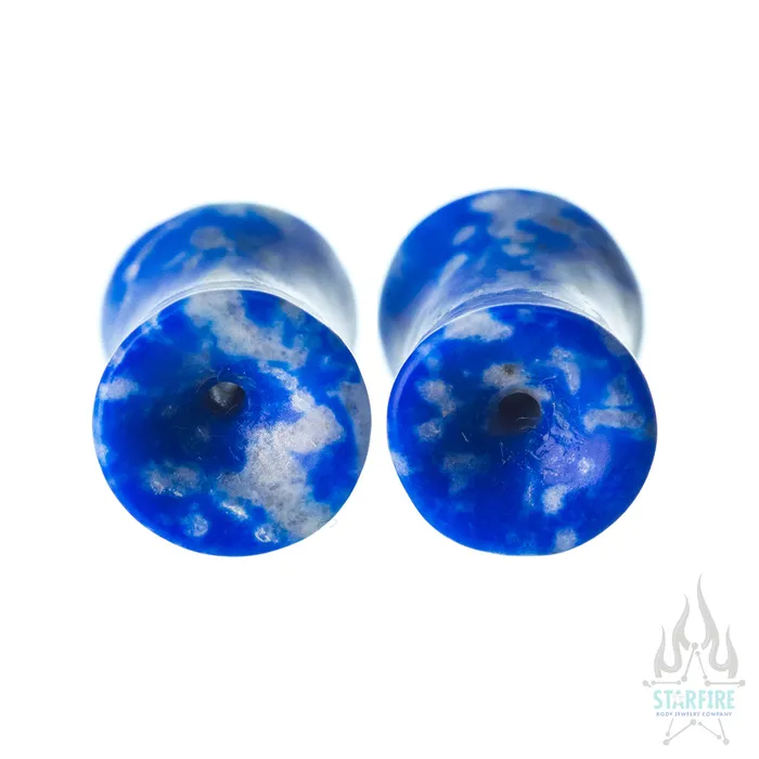 Mayan Stone Plugs Lapis Tawapa Rings