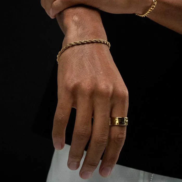 More Than 90 Rings UNEVEN PITCH RING GOLD