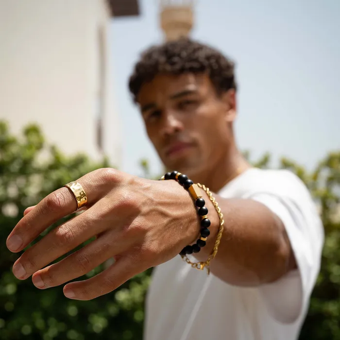 More Than 90 Rings UNEVEN PITCH RING GOLD