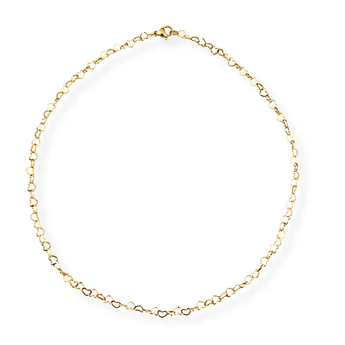 Necklaces Ellie Vail Dainty Heart Chain Necklace