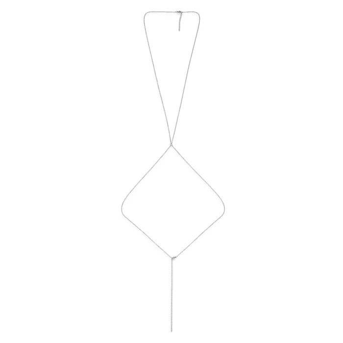 Necklaces Ellie Vail Lara Dainty Body Chain Silver