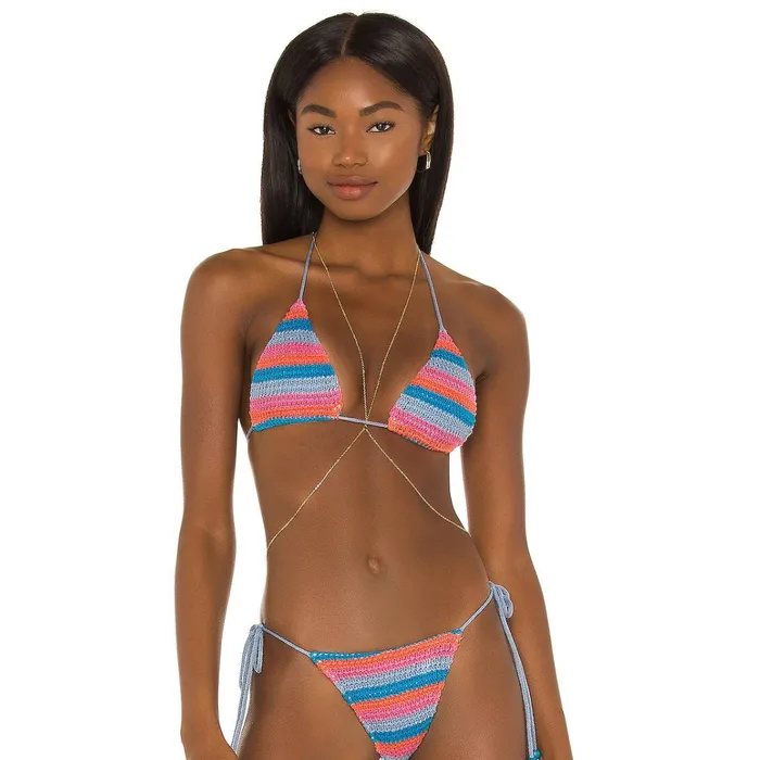 Necklaces Ellie Vail Lara Dainty Body Chain Silver