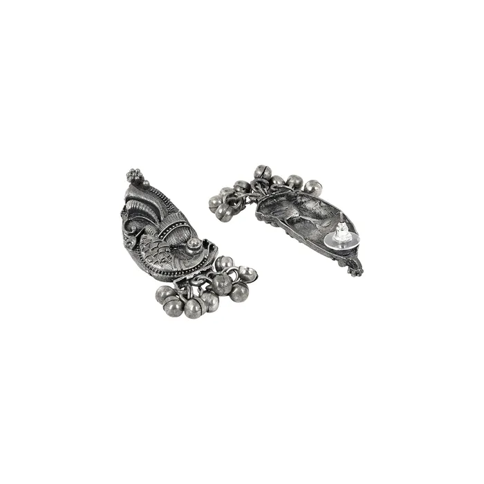 Necklaces Teejh Aarthi Silver Oxidised Necklace Set Teejh