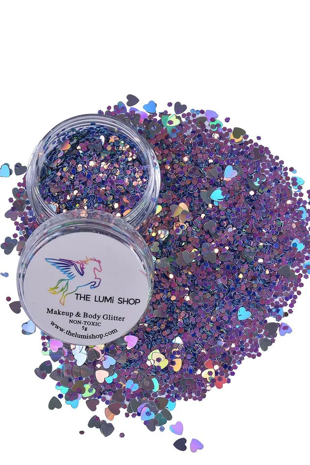 Necklaces THE LUMi SHOP High Quality Handmixed Festival Makeup Glitters Face Hair Body Violet Garden Necklaces THE LUMi SHOP High Quality Handmixed Festival Makeup Glitters Face Hair Body Violet Garden