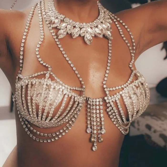Necklaces THE LUMi SHOP Mermaid 20 Rhinestone Bra Necklaces THE LUMi SHOP Mermaid 20 Rhinestone Bra