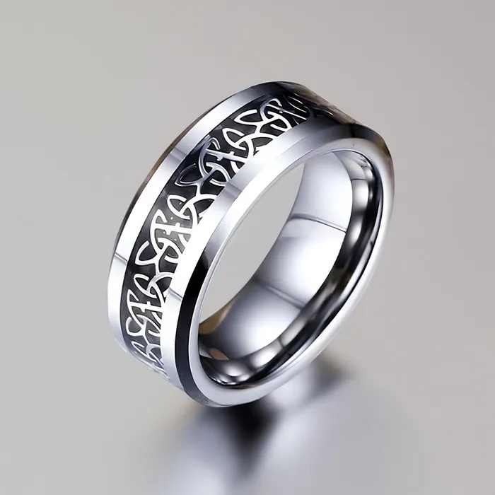 Nirvana Tungsten Couple Rings Earrings