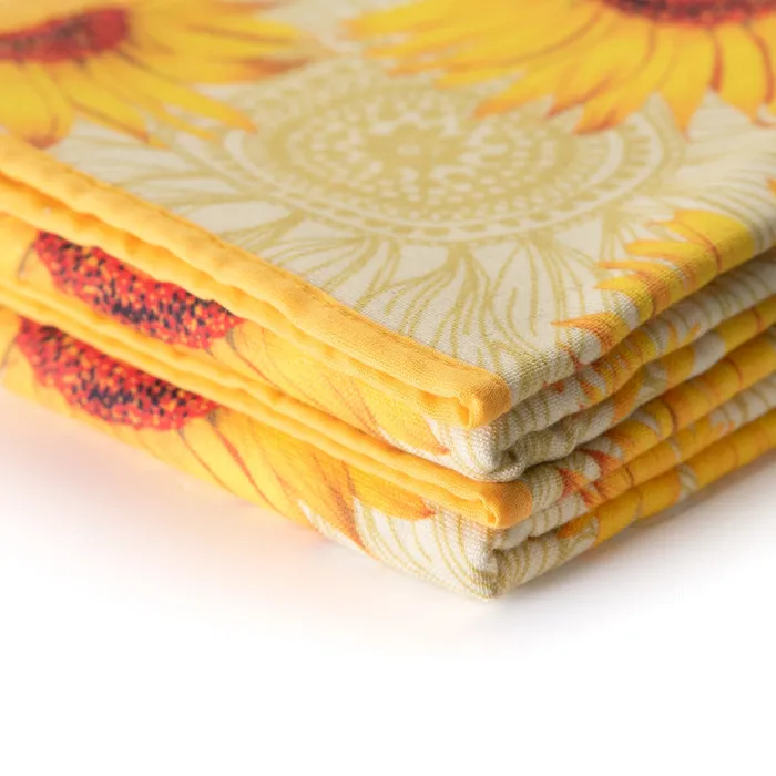 Oven Mitts Co Earrings Summer Sunflowers Kitchen Towel Set