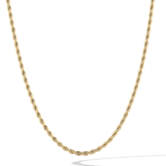 Oxford Rope Chain GoldStainless Steel 23mm Necklaces