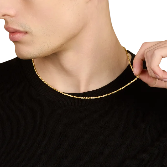 Oxford Rope Chain GoldStainless Steel 23mm Necklaces Oxford Rope Chain GoldStainless Steel 23mm Necklaces