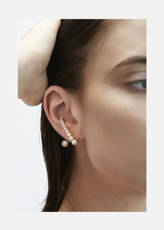 Pearl Crescendo Earring KATKIMfinejewelry Earrings