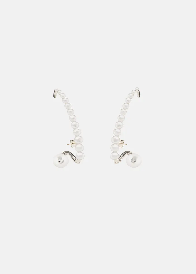 Pearl Crescendo Earring KATKIMfinejewelry Earrings