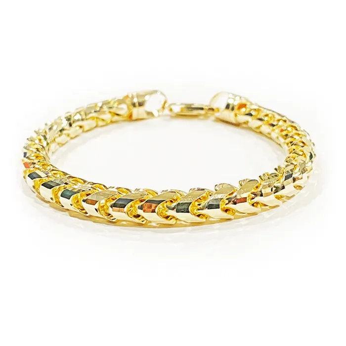 Proclamation Jewelry Bracelets 7mm Diamond Cut Franco Bracelet 14k Yellow Gold Proclamation Jewelry Bracelets 7mm Diamond Cut Franco Bracelet 14k Yellow Gold