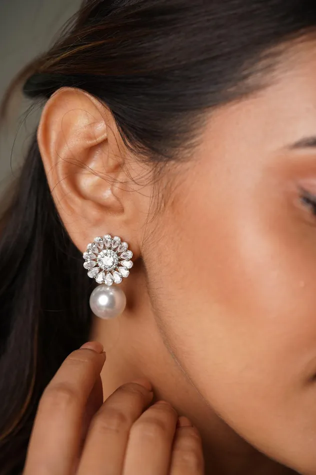 Pushp Kala Pearl Studs Attrangi Earrings