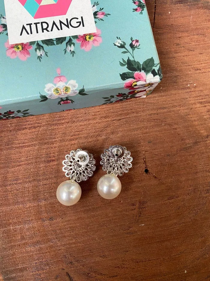 Pushp Kala Pearl Studs Attrangi Earrings