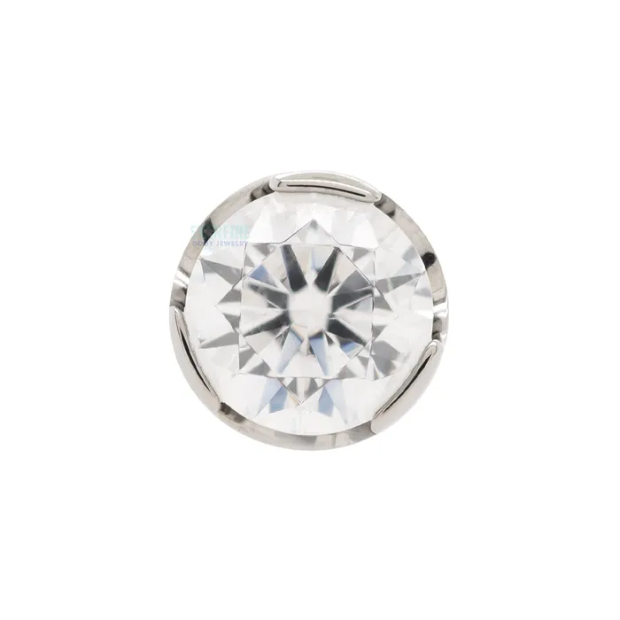 Rings Anatometal 4mm ProngSet BrilliantCut Threaded End