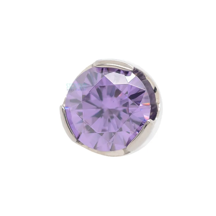 Rings Anatometal 4mm ProngSet BrilliantCut Threaded End