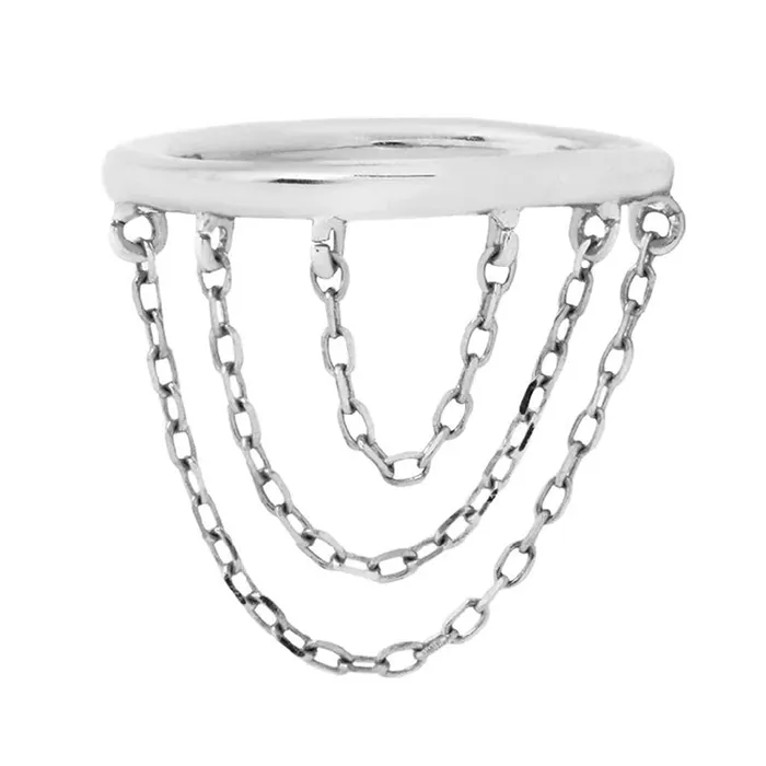 Rings Buddha Jewelry Organics Chainspotting with Chains Hinge Ring Clicker in Gold