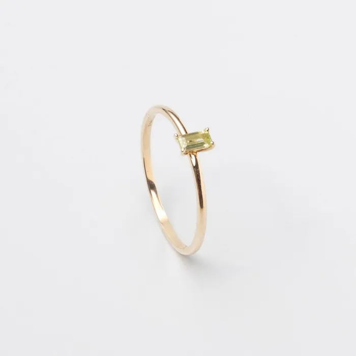 Rings fejn PWD colored baguette ring solid gold