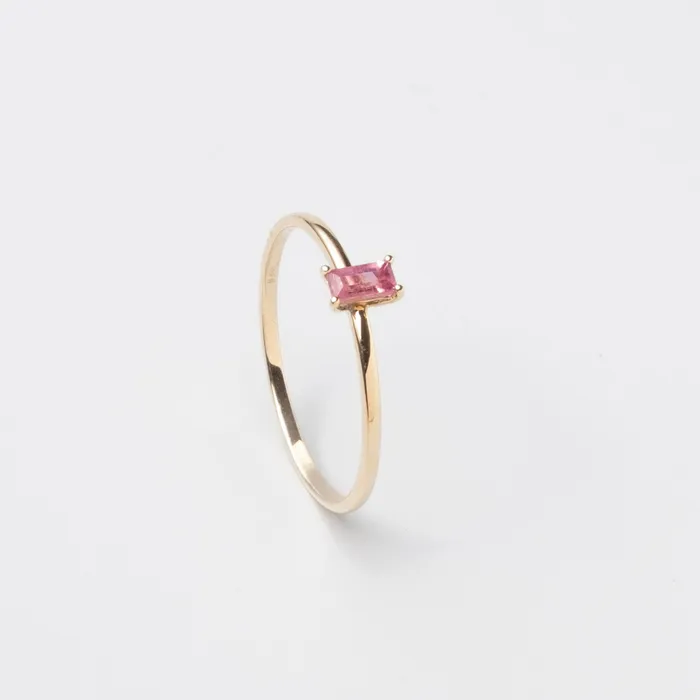 Rings fejn PWD colored baguette ring solid gold