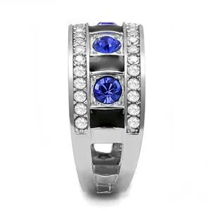 Rings Green CJE3141 Wholesale Womens Stainless Steel Sapphire Top Grade Crystal Fashion Ring