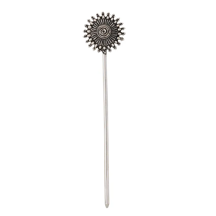 Rings Teejh Teejh Beena Silver Oxidised Juda Pin