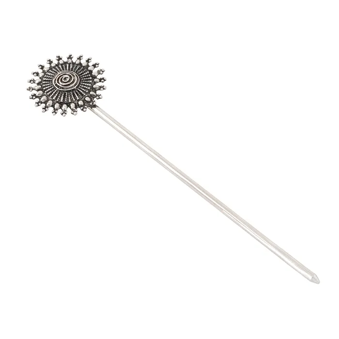 Rings Teejh Teejh Beena Silver Oxidised Juda Pin