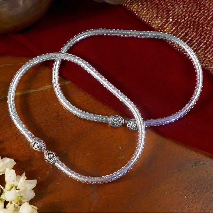 Rings Teejh Teejh Nisha Silver Oxidized Anklets