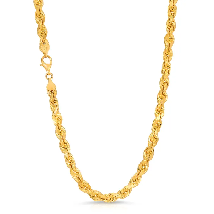 Saints Gold Co 65MM Rope Chain Diamond Cut Rings