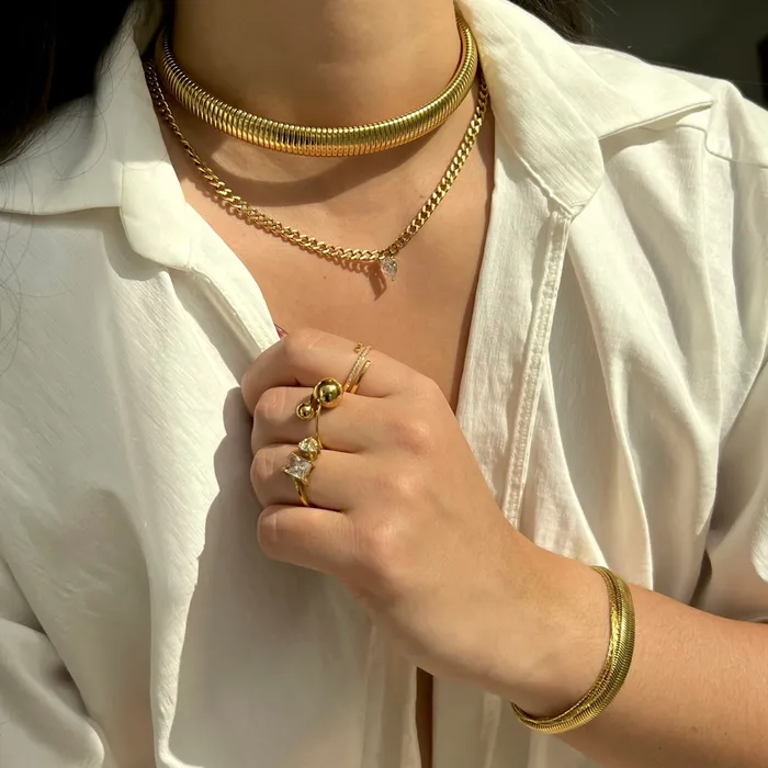Sandra Coil Chain Necklace Ellie Vail Necklaces