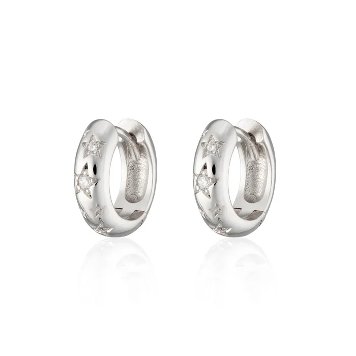 Scream Pretty Earrings Celestial Chunky Huggie Hoop Earrings Scream Pretty Earrings Celestial Chunky Huggie Hoop Earrings