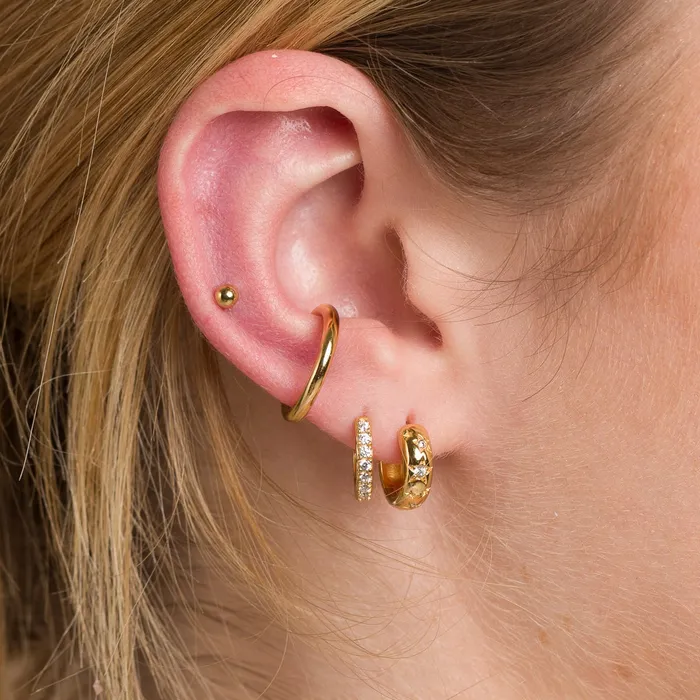 Scream Pretty Earrings Celestial Chunky Huggie Hoop Earrings Scream Pretty Earrings Celestial Chunky Huggie Hoop Earrings