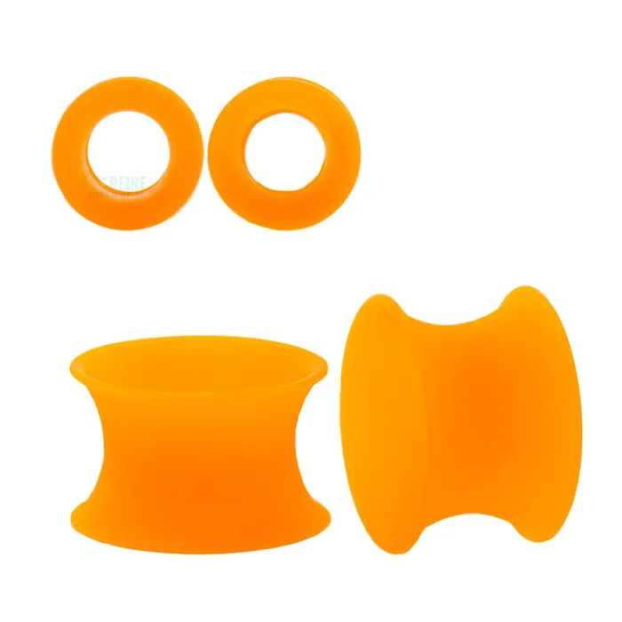 Silicone Skin Eyelets UV Orange Kaos Softwear Earrings