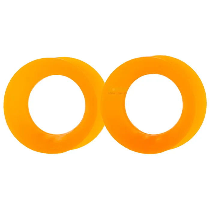 Silicone Skin Eyelets UV Orange Kaos Softwear Earrings