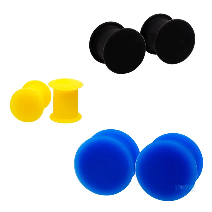Silicone Skin Hollow Plug Red Kaos Softwear Rings