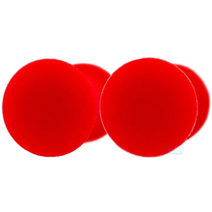 Silicone Skin Hollow Plug Red Kaos Softwear Rings