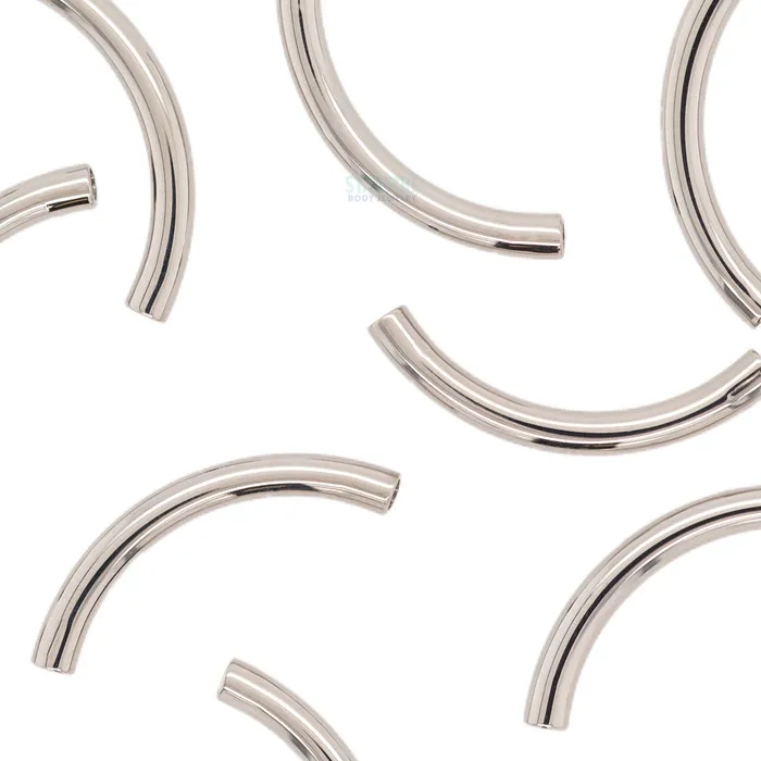 Stainless Steel Threaded Curved Barbell Shaft 12 ga Anatometal Earrings