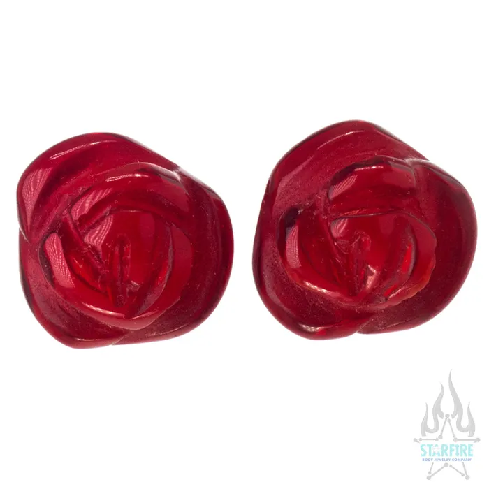 Tawapa Rings Roses Stone Plugs