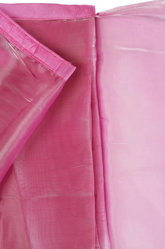 Teejh Earrings Teejh Barbie Pink Tissue PreDraped Saree
