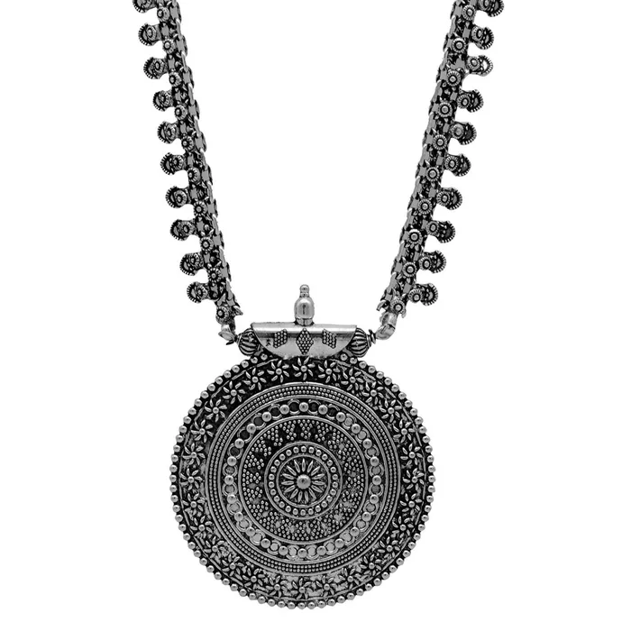 Teejh Panchala Oxidised Silver Jewellery Gift Set Teejh Rings