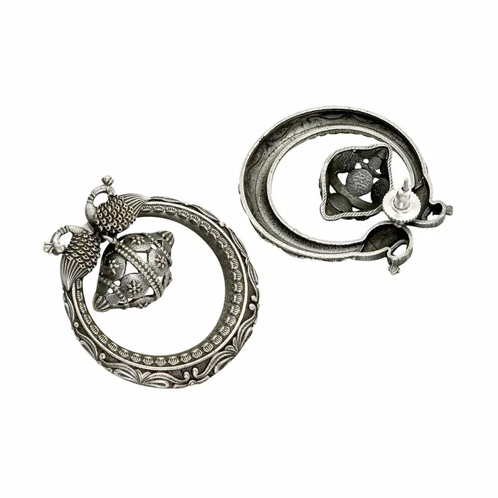 Teejh Panchala Oxidised Silver Jewellery Gift Set Teejh Rings
