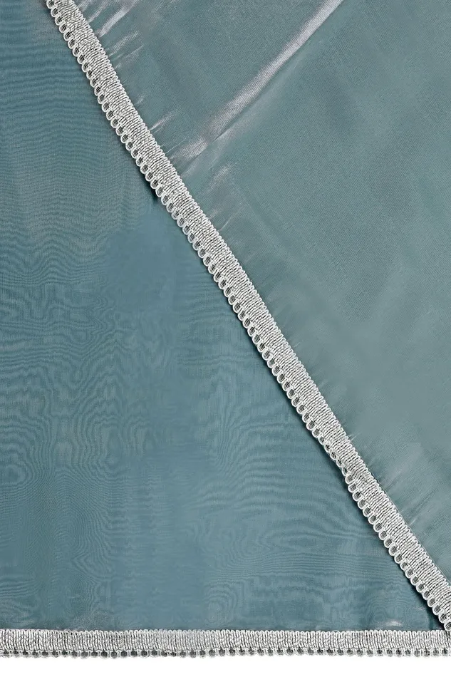 Teejh Powder Blue Tissue Saree Teejh Rings