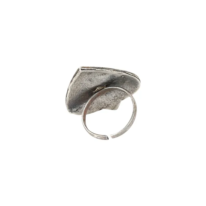Teejh Teejh Badami Oxidised Silver Jewellery Gift Set Rings