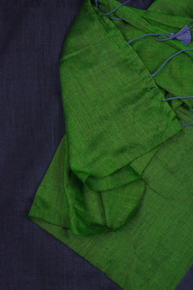 Teejh Teejh Varuni Deep Blue Green Mulmul Saree Rings