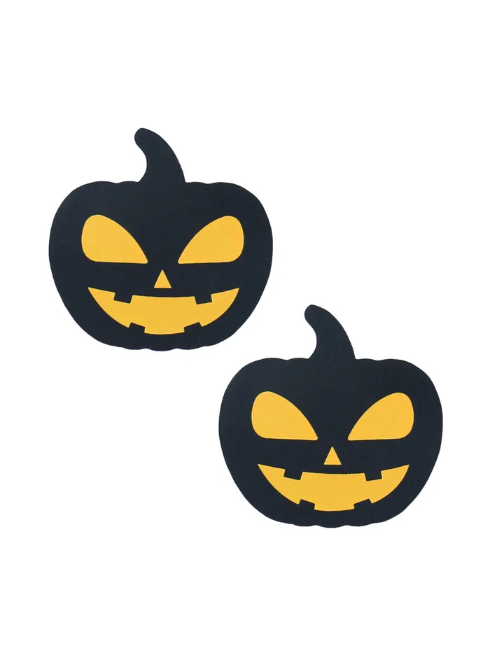 THE LUMi SHOP Dark Halloween Pumpkin Pasties Earrings