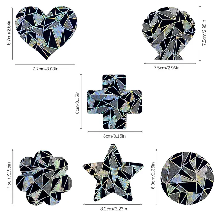 THE LUMi SHOP Midnight Party Cross Pasties Necklaces