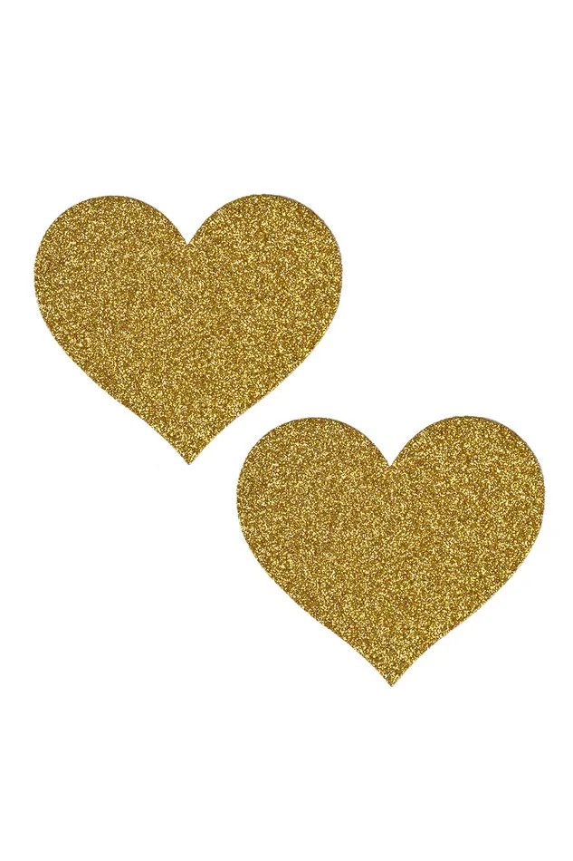 THE LUMi SHOP Necklaces Glitter Gold Heart Pasties