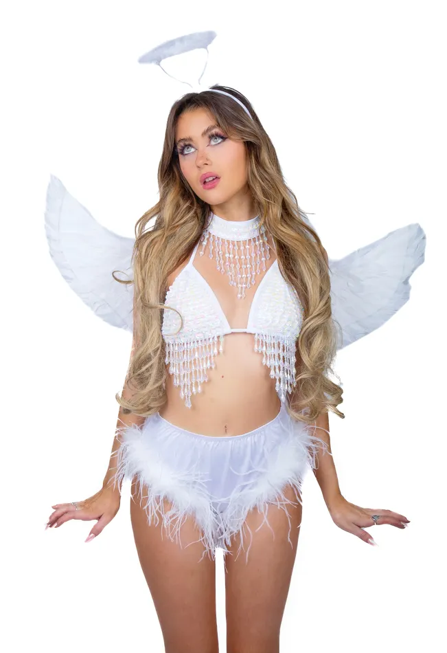 THE LUMI SHOP Necklaces White Angel Wings THE LUMI SHOP Necklaces White Angel Wings