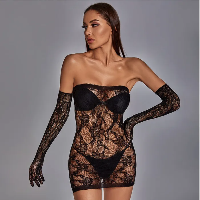 THE LUMI SHOP Rings Black Rose Sexy Dress Set