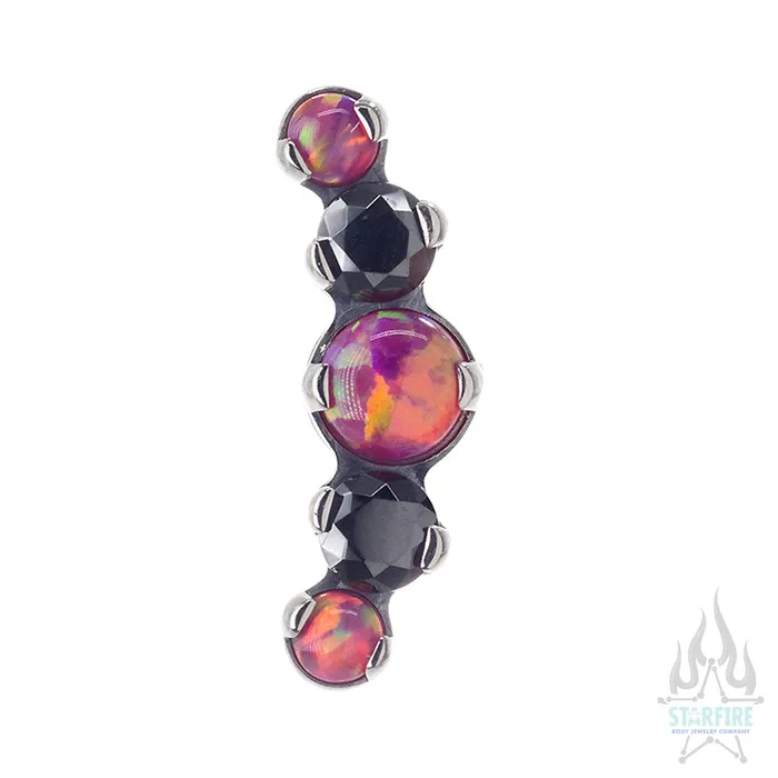 threadless Mixed Gem Prium Cluster 2 End custom color combos Industrial Strength IS Necklaces